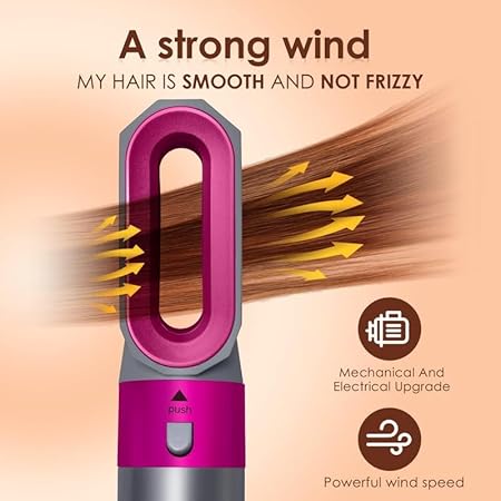 51QYaiWY9UL._SY450_ 5-in-1 Ionic AirStyler – No Extreme Heat Damaging Blow Dryer & Volumizer