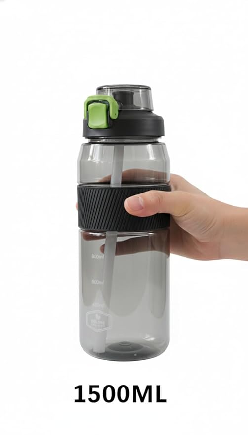 51RM6P5JZOL._SY879_ High-Capacity 1.5L Sports Bottle with Safety Clasp Lid for Outdoor Cycling