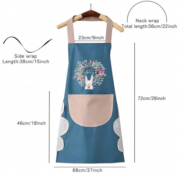 61tTdRjZHJL._SX679_ Premium Waterproof Kitchen Apron with Adjustable Neck Strap and Pockets
