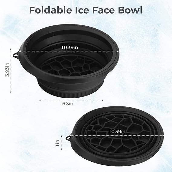 71qFkdNvVIL._SX569_ Portable Silicone Ice Facial Bowl for Face Dip & De-Puffing – Black