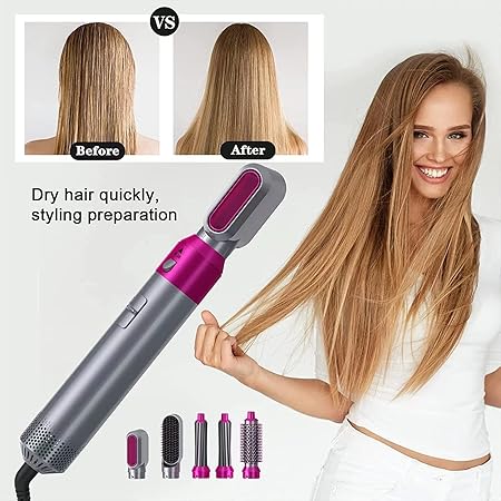 71vKg+y7ueL._SY450_ 5-in-1 Ionic AirStyler – No Extreme Heat Damaging Blow Dryer & Volumizer