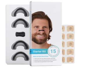 Universal Fit External Magnetic Nose Clip & Breathing Expansion Strips Set