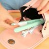 41B2yEXdanL Portable Travel-Friendly Electric Hair Straightener Wand for Women