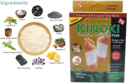 41RaFt+RR2L Natural Ginger Foot Pads with Adhesive Sheets for Overnight Foot Care