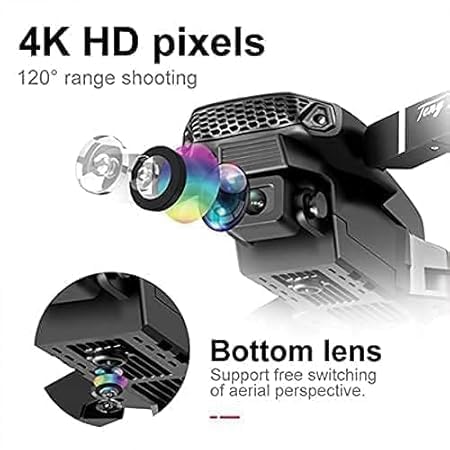 41pKezoMYIL Premium Foldable RC Drone with HD Camera & Optical Flow Altitude Positioning