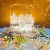 5 Golden Temple Amritsar 7-Inch LED Table Lamp with Black Base