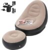 51-Vl-uw-qL._SX569_ Lightweight Portable Air Sofa Chair with Ottoman | Heavy-Duty Blow-Up Recliner for Travel & Camping