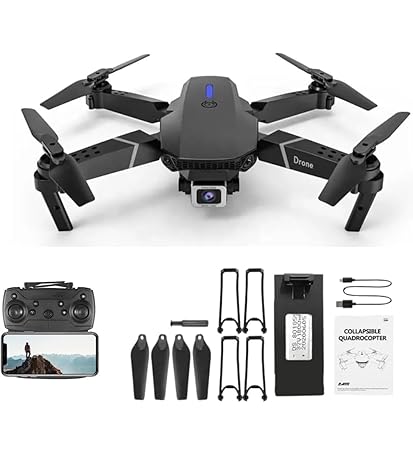 51-kQUuPLML._SY450_ Premium Foldable RC Drone with HD Camera & Optical Flow Altitude Positioning