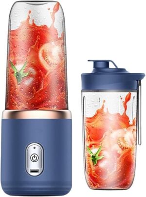 Portable Juicer Blender with 6 Blades | Rechargeable Battery Smoothie Maker