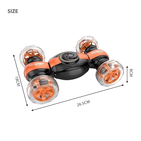 51MEtkD7BqL._SY450_ High-Speed Remote Control Stunt Car – Double-Sided 360° Rotating RC Flip Car
