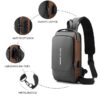 51b0eJ3+2GL Multifunctional Crossbody Bag for Men and Women | Waterproof PU Leather Sling Bag with Multi-Pockets