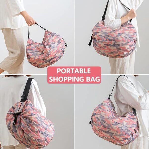 51di4Su2BSL Foldable Supermarket Shopping Bag | Waterproof Large Capacity Travel Grocery Tote