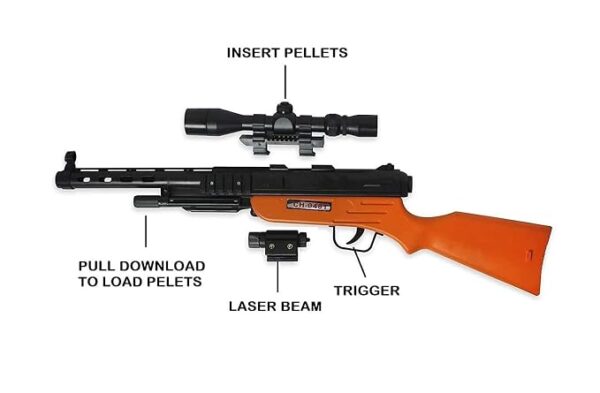 51hFWGaZmCL._SX679_ Real-Looking Police Commando Toy Gun with Soft Bullets | Pretend Play Action Blaster