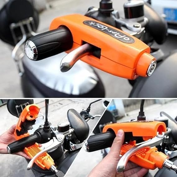 51vkN1I69NL._SX569_ Motorcycle Handlebar Lock with Keys – Universal Scooter Brake Grip Security Lock