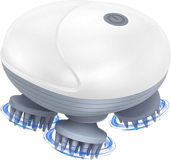 616MDNfzJPL._SX679_ Premium Electric Scalp Massager with Soft Silicone Bristles | Rechargeable Head Massager for Stress Relief