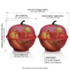 619uNKX+LcL._SX569_ Creative Apple-Shaped Fruit Basket with Folding Lid for Kitchen Counter