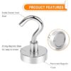 61HRoCZkGjL._SX569_ Premium Heavy-Duty Magnetic Storage Hooks for Metal Surfaces and Tools- Set of 5
