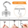 61P5+LT-BRL._SL1500_ Premium Heavy-Duty Magnetic Storage Hooks for Metal Surfaces and Tools- Set of 5
