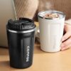 61fXuXNV3+L._SX569_ Reusable Thermal Coffee Mug with Splash-Proof Lid – Leakproof Stainless Steel Tumbler