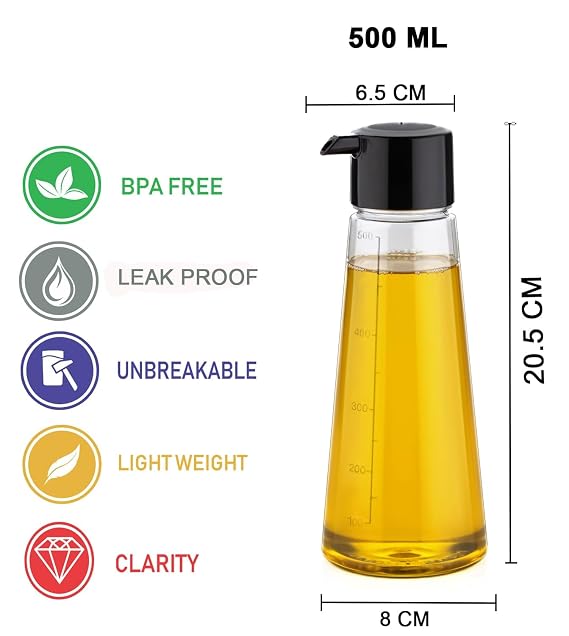 61suKq+Bq+L._SX569_ Multi-Purpose Transparent Kitchen Dispenser Bottle for Oil & Vinegar