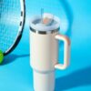 61u+vtGJFCL._SY879_ Rust-Proof Stainless Steel Coffee Tumbler with Splash-Resistant Slider Lid