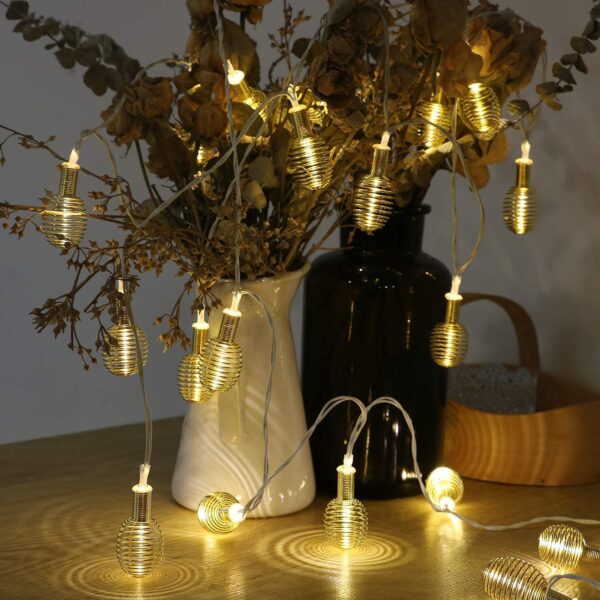 719BkEOB+-L._SL1500_ Heavy-Duty Metal Orbs LED Fairy Lights | Auto-Connectable Festive Multicolor Decorative Lighting Strip