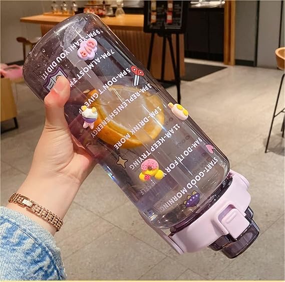 71GXeX53KeL._SX569_ Unbreakable Motivational Water Bottle with Time Marker | Portable Leakproof Sports Sipper