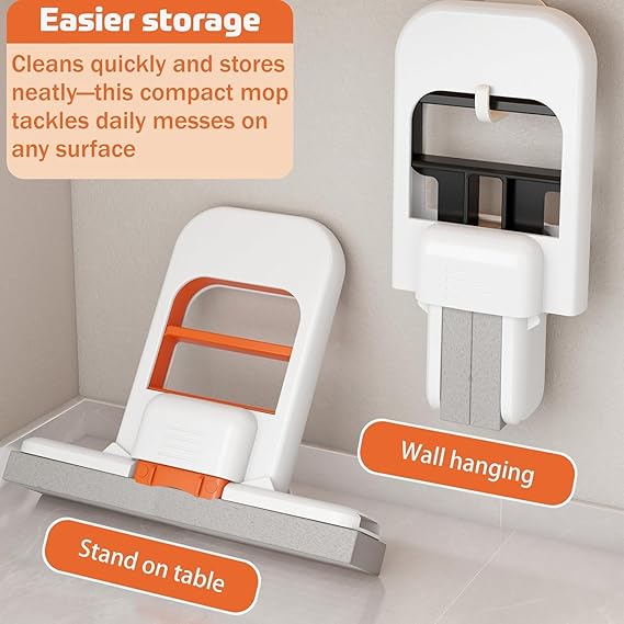 71QGAq6dkwL._SX569_ Mini Foldable Desktop Mop with Hands-Free Self-Squeeze Mechanism