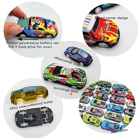 71ZPI4L1J0L._SY450_ Pocket-Sized Unbreakable Metal Pullback Cars | Interactive Scale Model Toy Vehicles Set