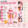 71d048GQ1gL._SX569_ Stylish 1200ml High-Capacity Infuser Bottle | Flip-Top Lid Leakproof Sipper for Fitness & Travel
