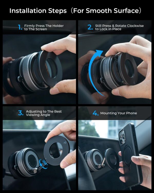 71eL+9EQr-L._SL1500_ Universal Smart Magnetic Mount Holder with 360-Degree Fluid Rotation