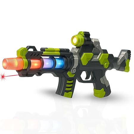 Projection Gun Toy with Vibrant Image Slides | Light & Sound Toy Gun for Kids