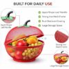 71fz-8thTqL._SX569_ Creative Apple-Shaped Fruit Basket with Folding Lid for Kitchen Counter