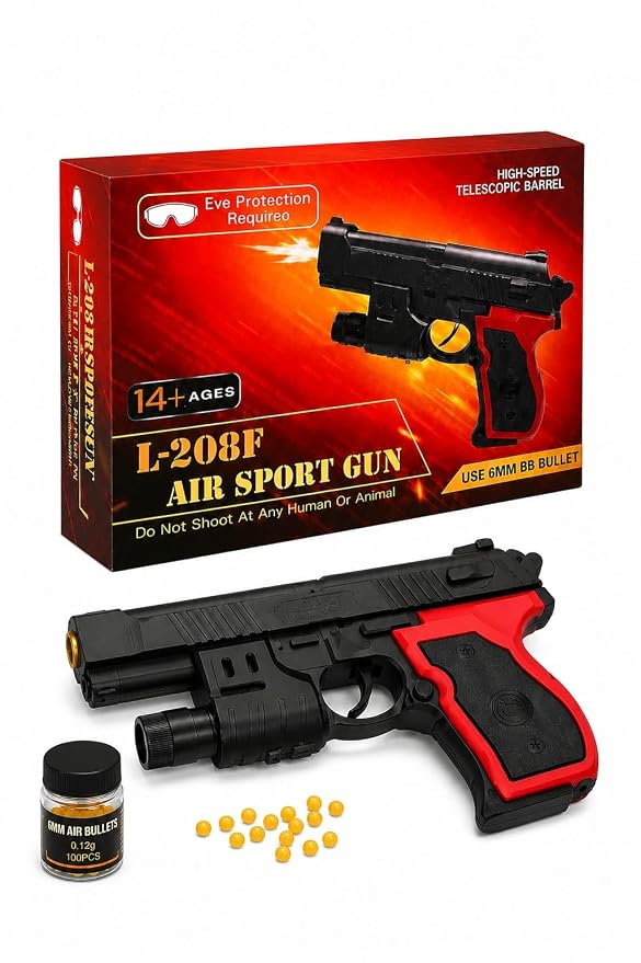 71h-9ZDFyFL._SY879_ Realistic Commando Style Air Sport BB Gun Toy with Laser Sight Attachment