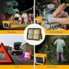 Premium Portable LED Solar Work Light – Rechargeable Emergency Lantern with Power Bank