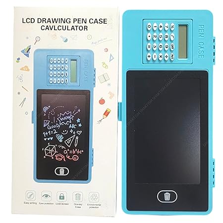81F-lzYFUxL._SY450_ Smart Pencil Case with LCD Writing Tablet and Built-in Calculator