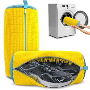 Reusable Sneaker Laundry Bag with Fluffy Fibers for Deep Mechanical Cleaning