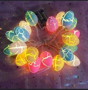 Colorful Pastel Easter Egg Fairy Lights for Kids' Bedroom & Playroom