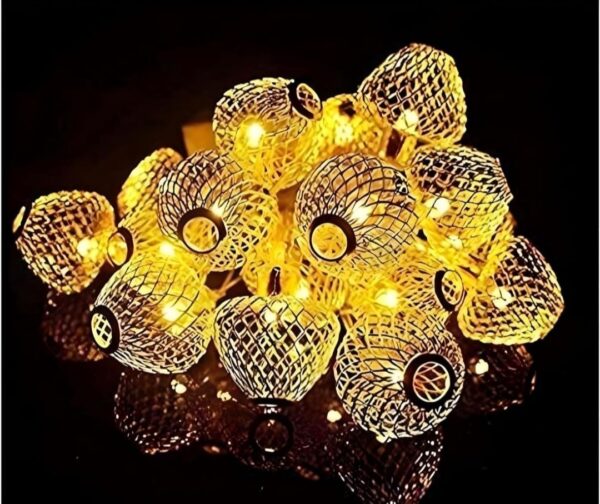 -O608sIzPbWhYdjK8iBB Warm White Moroccan Globe String Lights | Versatile Indoor & Outdoor Decorative Festival Lighting Set