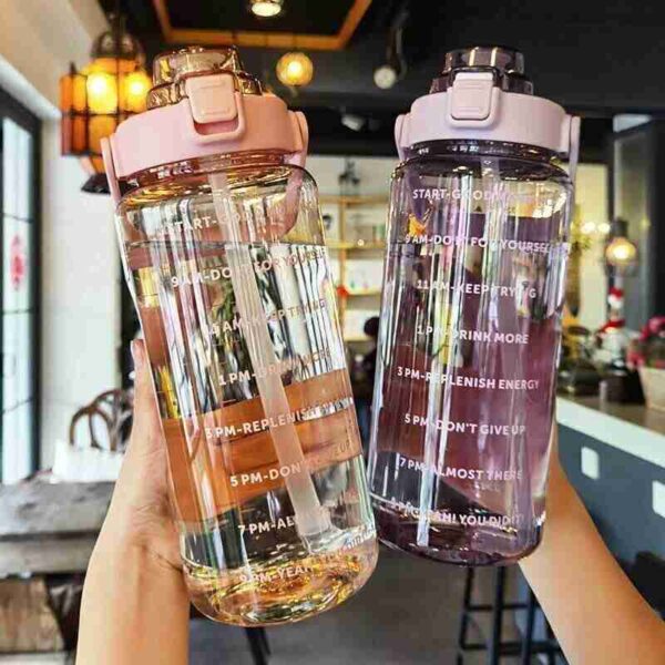 -ODKX1jgQfrHAIdVreBh Unbreakable Motivational Water Bottle with Time Marker | Portable Leakproof Sports Sipper