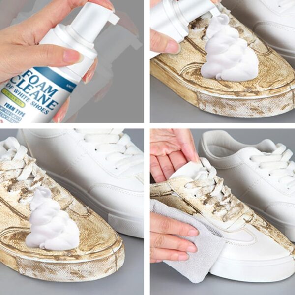-ODKolBSzECLE80apO2R All-Purpose Shoe Whitener & Cleanser | Household Canvas Leather Cleaner Kit