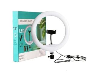 Professional YouTube Vlogging Light Kit with Extendable Stand | Soft Studio Lighting for Content Creators