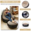 -OXOJLds42e-lqlSq2G6 Lightweight Portable Air Sofa Chair with Ottoman | Heavy-Duty Blow-Up Recliner for Travel & Camping