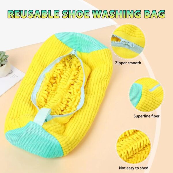 -OevYrgTYcyOqAiwXRw3 Reusable Sneaker Laundry Bag with Fluffy Fibers for Deep Mechanical Cleaning