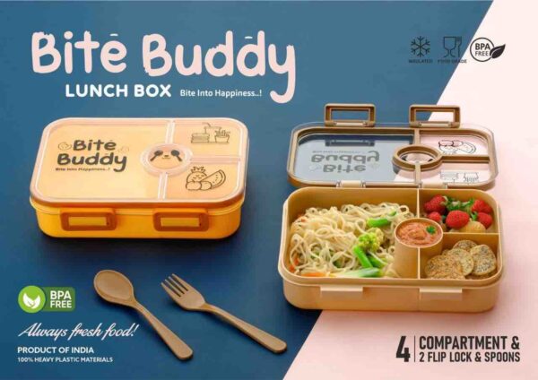 -OfdImbk1WwNFJENEYAI Bite Buddy Multi-Compartment Leak-Proof Bento Lunch Box for Kids