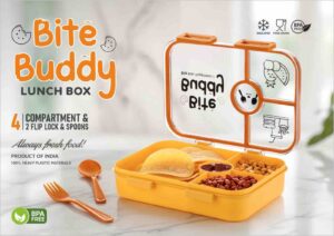 Bite Buddy Multi-Compartment Leak-Proof Bento Lunch Box for Kids