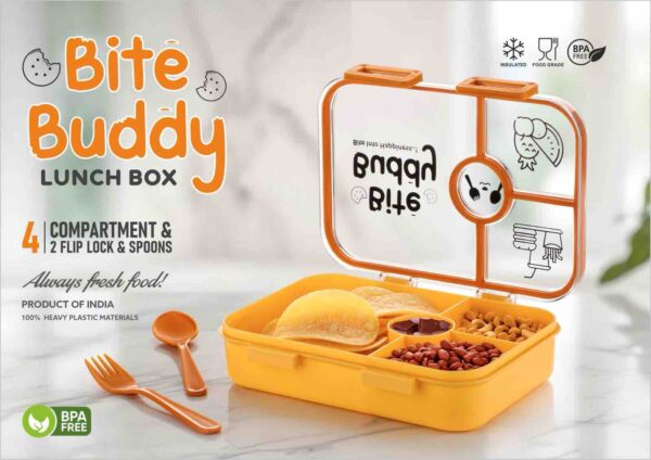 -OfdImbqY0Fh-O_5RlOG Bite Buddy Multi-Compartment Leak-Proof Bento Lunch Box for Kids