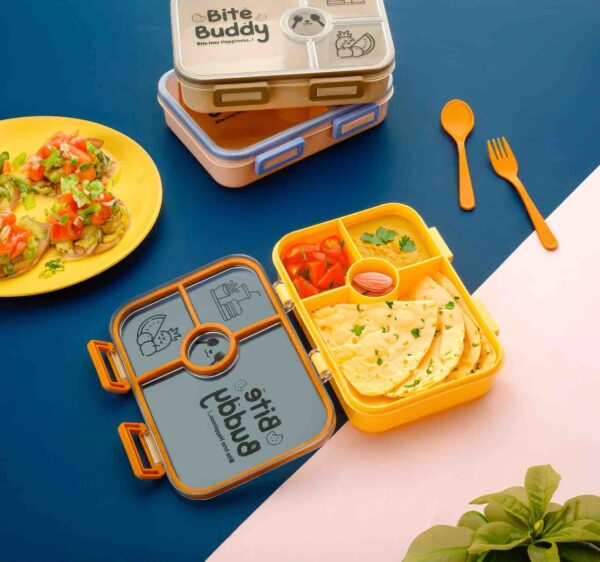 -OfdImbr86DGBJIcYvYc Bite Buddy Multi-Compartment Leak-Proof Bento Lunch Box for Kids