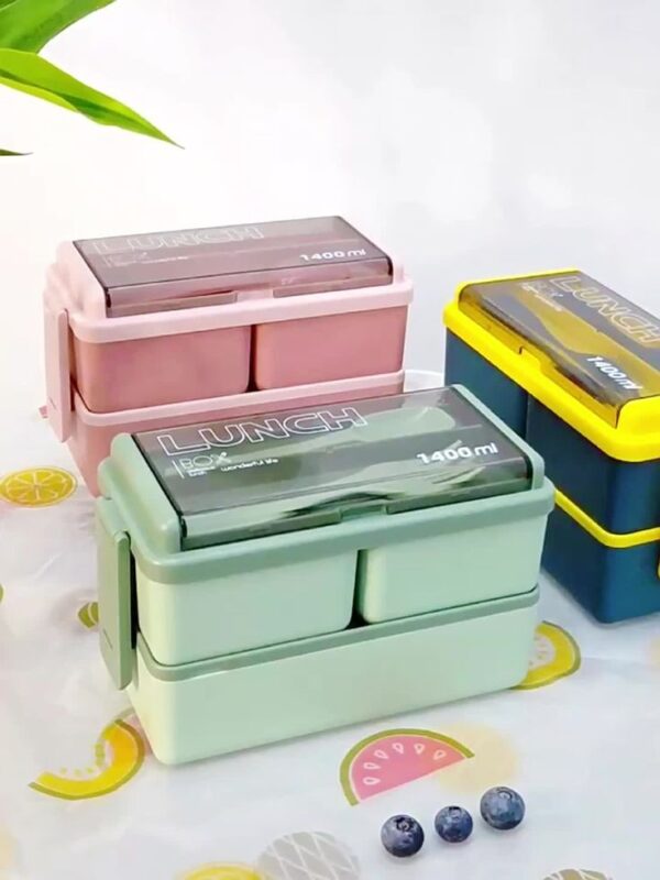 -OfdJQvmuoBFrW1XO5kv Leak-Proof Bento Lunch Box with 3 Compartments for Kids and Adults