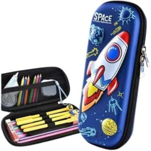 Soft Pastel Fabric Geometry Box with Handle – High-Volume Pen & Pencil Organizer
